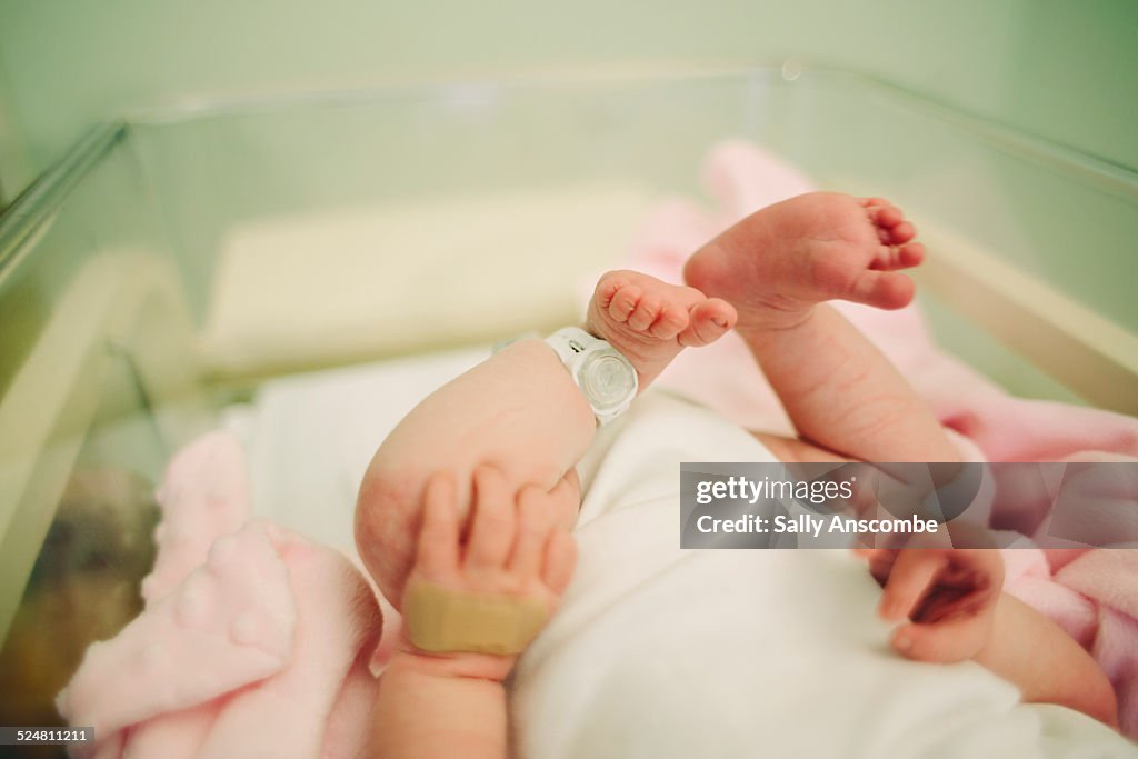 Baby in hospital