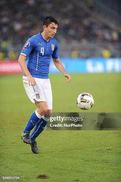 Matteo Darmian during the Qualifying Round European Championship football match Italia vs Norvegia at the Olympic Stadium in Rome, on october 13,...