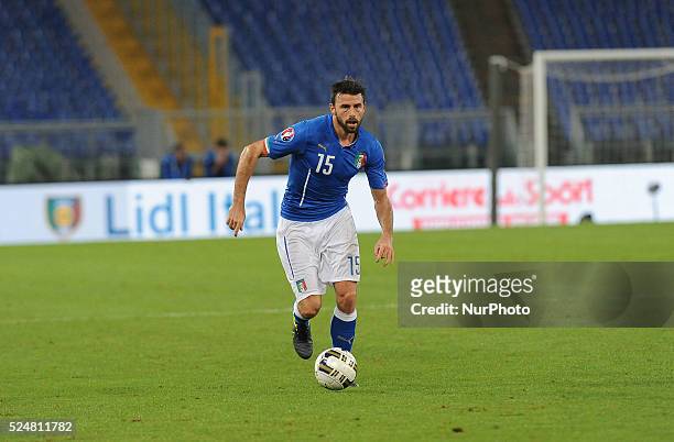 Andrea Barzagli during the Qualifying Round European Championship football match Italia vs Norvegia at the Olympic Stadium in Rome, on october 13,...