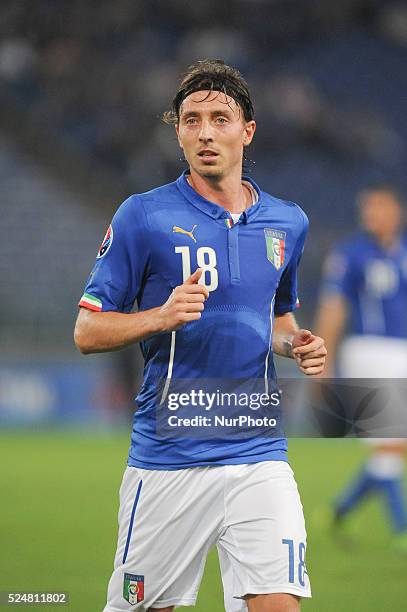 Riccardo Montolivo during the Qualifying Round European Championship football match Italia vs Norvegia at the Olympic Stadium in Rome, on october 13,...