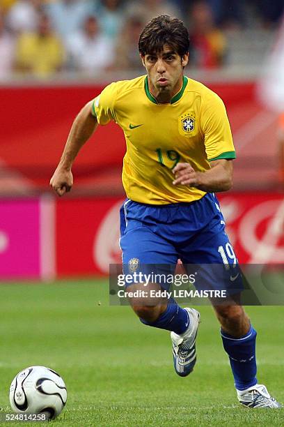 Juninho Pernambucano during the FIFA World Cup quarter final match between Brazil and France in Frankfurt, Germany.