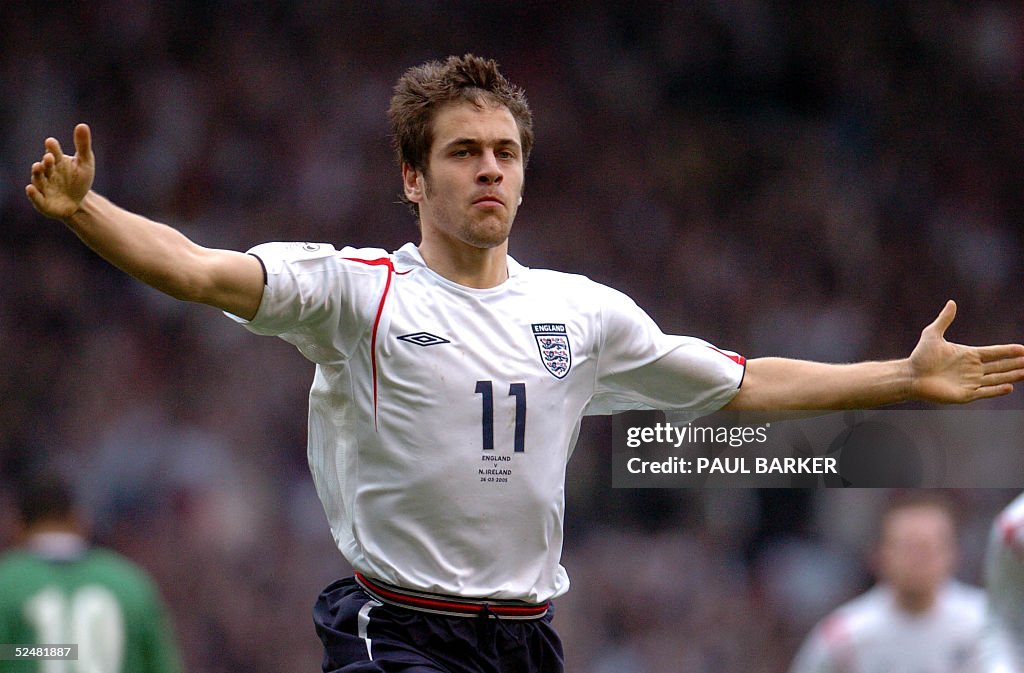 England s Joe Cole Celebrates After Scoring To Make It 1 0 Against england-s-joe-cole-celebrates-after-scoring-to-make-it-1-0-against