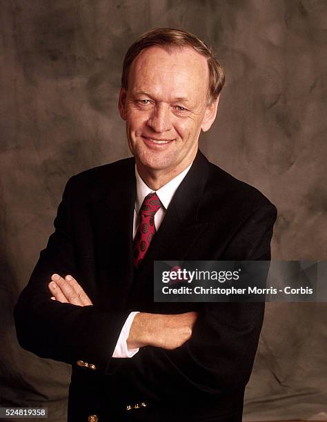 Canadian Prime Minister Jean Chretien on the eve of the Canadian Federal election, in which he won a Liberal party majority to become Prime Minister....