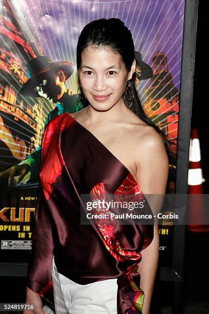 Actress Eugenia Yuan arrives at the Los Angeles premiere of the Sony Pictures Classics' "Kung Fu Hustle."