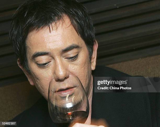 Hong Kong actor Anthony Wong attends a news conference to promote movie "Two Young" on March 26, 2005 in Hong Kong, China.