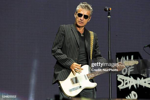 Luciano Ligabue or simply &quot;Ligabue&quot;, Italian singer-songwriter,musician, film director and writer, performs live at the Olympic Stadium in...