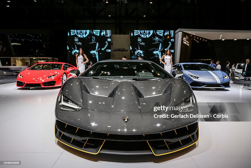 86th Geneva International Motorshow at Palexpo in Switzerland, March 2, 2016