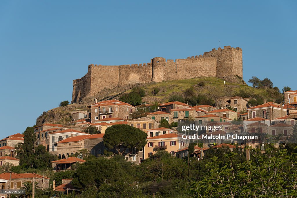 Molyvos Castle Mithymna Mytilene Lesvos Greece High Res Stock Photo molyvos-castle-mithymna-mytilene-lesvos-greece-high-res-stock-photo