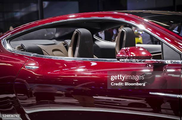 General Motors Co. Buick Avista coupe stands on display at the Beijing International Automotive Exhibition in Beijing, China, on Tuesday, April 26,...