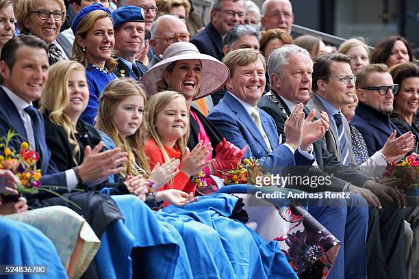 Prince Maurits of The Netherlands, Crown Princess Catharina-Amalia of The Netherlands, Princess Alexia of The Netherlands, Princess Ariane of The...