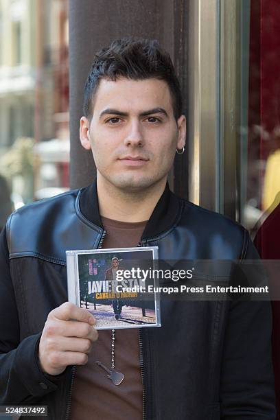 Javier Stan presents his first album 'Cantar o Morir' on April 26, 2016 in Madrid.