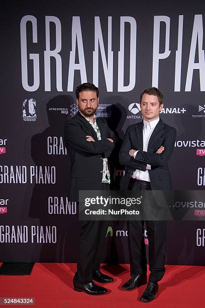 Director and lead actor ELIJAH WOOD madrid visit to attend the premiere of his latest work the movie GRAND PIANO, in the Capitol cinema in Madrid....