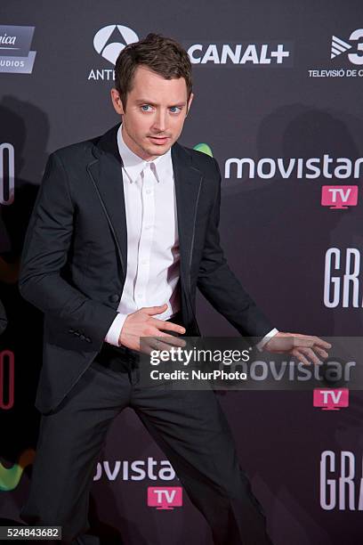 The lead actor ELIJAH WOOD madrid visit to attend the premiere of his latest work the movie GRAND PIANO, in the Capitol cinema in Madrid. Photo:...