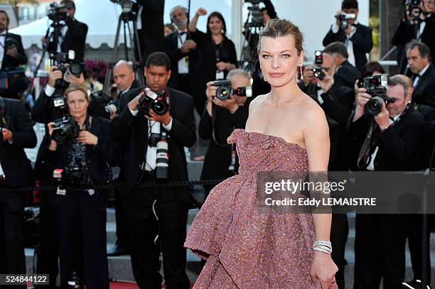 Milla Jovovich at the premiere of ?The Exodus - Burnt By The Sun 2? during the 63rd Cannes International Film Festival.