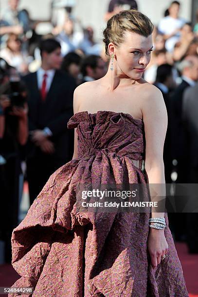 Milla Jovovich at the premiere of ?The Exodus - Burnt By The Sun 2? during the 63rd Cannes International Film Festival.