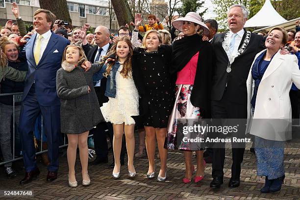 King Willem-Alexander of The Netherlands, Princess Ariane of The Netherlands, Princess Alexia of The Netherlands, Crown Princess Catharina-Amalia of...