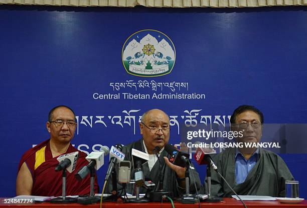 The Chief Election Commisioner of the Central Tibetan Administration announces the results of the final round of the Tibetan government election...