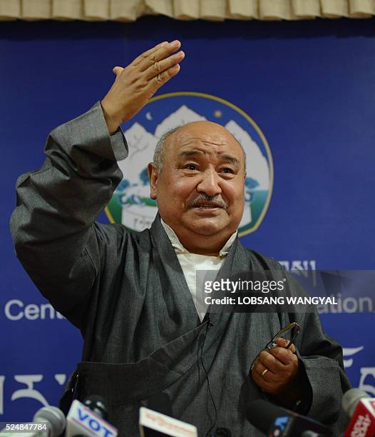 The Chief Election Commisioner of the Central Tibetan Administration announces the results of the final round of the Tibetan government election...