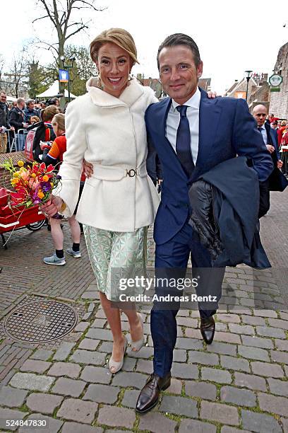 Princess Marilene of The Netherlands and Prince Maurits of The Netherlands are seen during King's Day , the celebration of the birthday of the Dutch...
