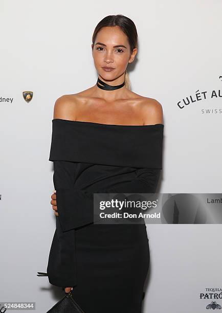 Aisha Jade attends the launch of Culet Automatiq on April 27, 2016 in Sydney, Australia.