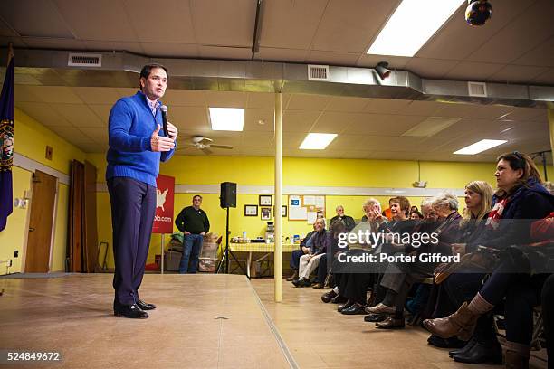 Republican presidential candidate Sen. Marco Rubio, R-Fla., at a town hall style campaign event in Raymond, NH on Sunday, January 3, 2016.
