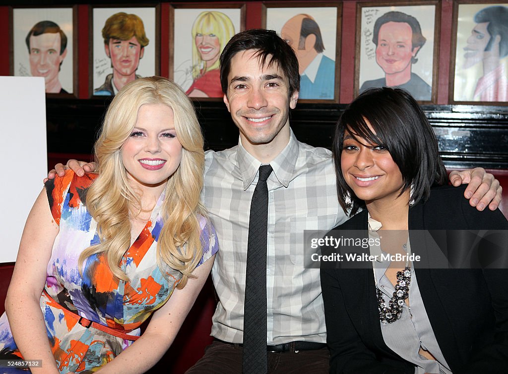 Megan Hilty, Justin Long, RavenSymone attending the Announcements