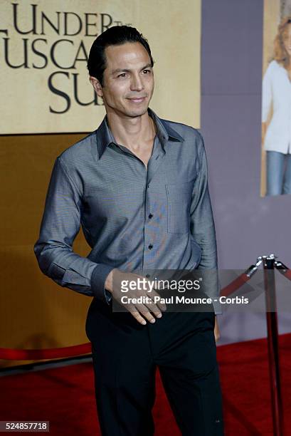 Benjamin Bratt arrives at the world premiere of "Under the Tuscan Sun" at the El Capitan Theater.