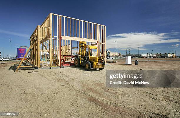 Construction continues around the new Imperial Valley Mall, a major project in the city of El Centro on March 27, 2005 near Calexico, California. As...