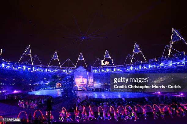 Opening Ceremonies for The 2012 London Olympic Games at Olympic Stadium, London.