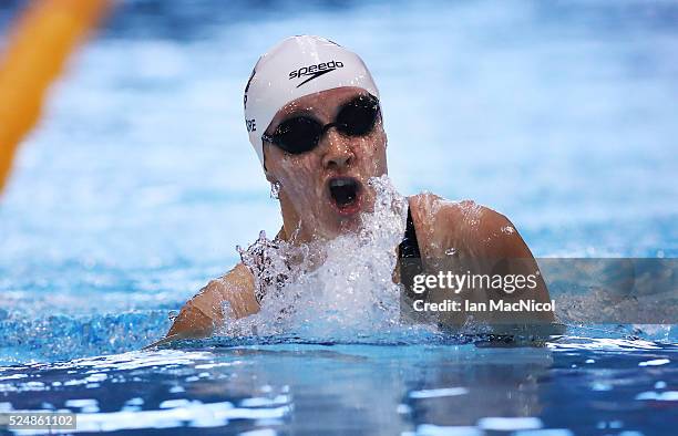 Claire Cashmore of Great Britain competes in the heats of the Women's MC 200m IM during Day Five of British Para-Swimming International Meet at...