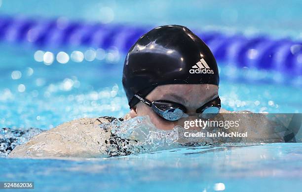 Eleanor Simmonds of Great Britain competes in the heats of the Women's MC 200m IM during Day Five of British Para-Swimming International Meet at...