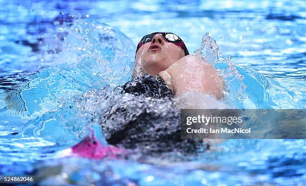 Eleanor Simmonds of Great Britain competes in the heats of the Women's MC 200m IM during Day Five of British Para-Swimming International Meet at...