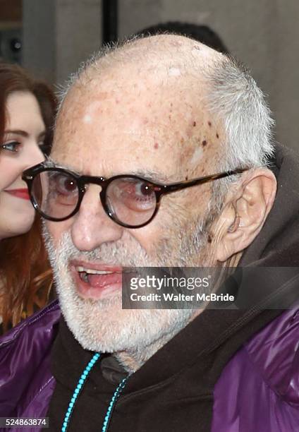 Declyn Wallace Thornton & Larry Kramer attending the Broadway Opening Night Performance for 'Kinky Boots' at the Al Hirschfeld Theatre in New York...