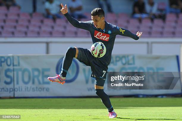 Jose Maria Callejon Napoli during the Serie A match between SSC Napoli and AC Chievo Verona Football / Soccer at Stadio San Paolo on September 14,...