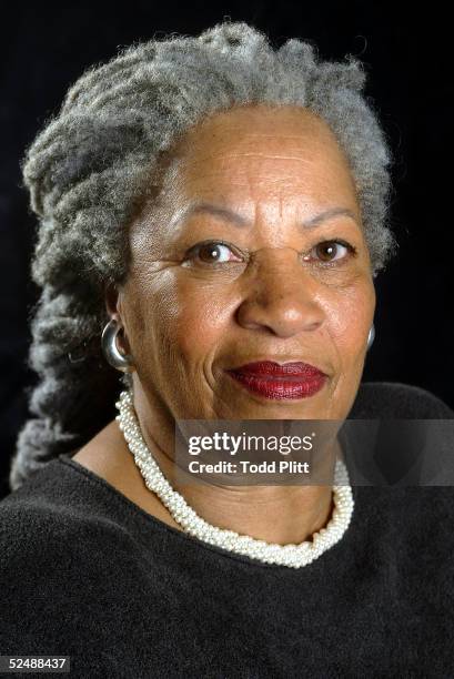 Author Toni Morrison poses for a portrait for her book entitled "Love" in Midtown Manhattan on August 29, 2002 in New York City.