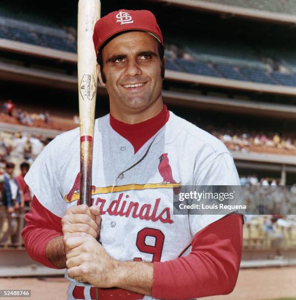 Joe Torre of the St. Louis Cardinals poses for a 1970 season portrait. Torre played for the Cardinals from 1969-74.