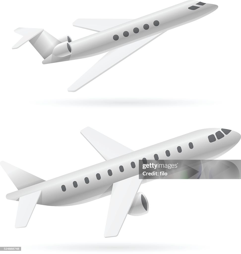 Airplane and Private Jet