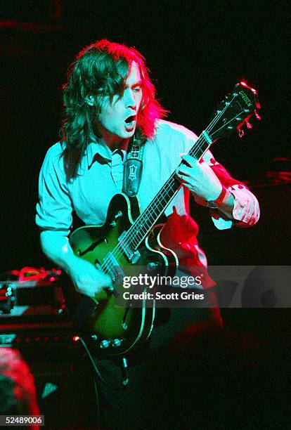 Matt Pelham of The Features performs during the "Live It Loud" benefit for VH1 Save The Music at Irving Plaza March 28, 2005 in New York City.