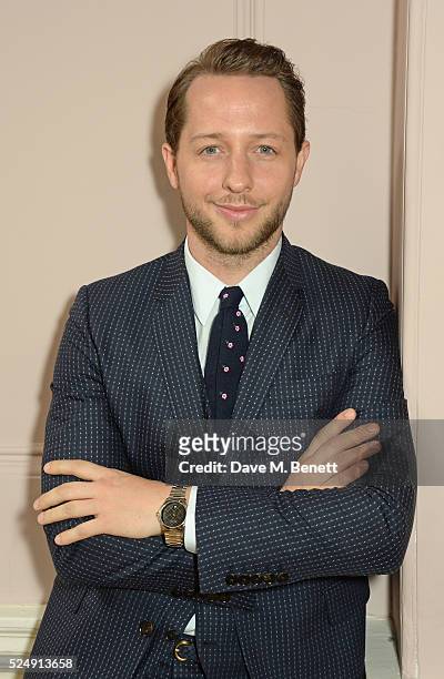 Derek Blasberg poses at a press conference announcing Florence Welch as the 2016 Gucci Timepieces and Jewelry brand ambassador at Somerset House on...