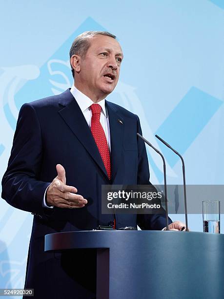 Berlin , October 31, 2012 - Angela Merkel meets the Turkish PM Erdogan. The topics was the Bilateral relations and the international issues,...