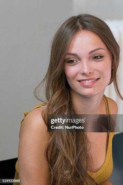 Lola Le Lann attends 'Un moment d'egarement' photocall at Instituto Frances on September 5, 2015 in Madrid, Spain.