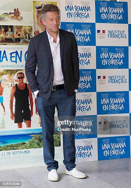 Vincent Cassel attends 'Un moment d'egarement' photocall at Instituto Frances on September 5, 2015 in Madrid, Spain.