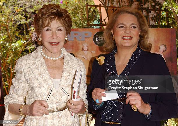 Socialites Betsy Bloomingdale and Princess Ira von Furstenberg attend AARP The Magazine's Hollywood issue celebration with guest Liz Smith, author of...