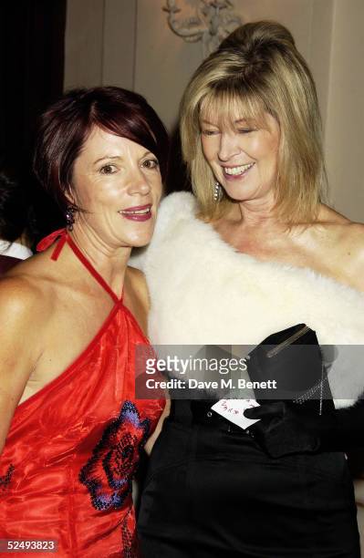 Sue Lloyd-Roberts and Julia Somerville at the Royal Opera House's Floral Hall for an evening for Tibet. Guests were entertained by singers Yvonne...
