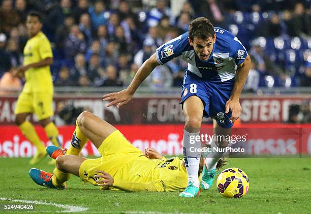 November-: Stuani in the game between RCD Espanyol and Villarreal, of the week 11 of the spanish Liga BBVA, disputed in the the Power8 Stadium on...