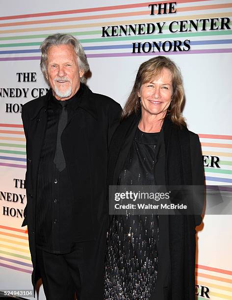 Kris Kristofferson & wife Lisa attend the 2010 Kennedy Center Honors Ceremomy in Washington, D.C..