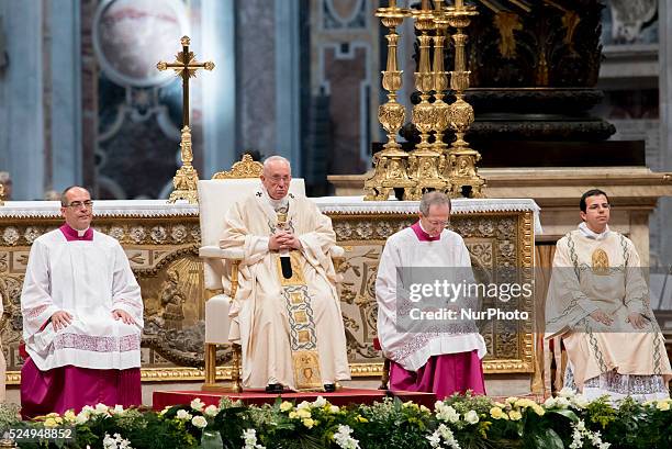 Pope Francis calls Armenian killings the 'first genocide of 20th century The head of Armenia's Orthodox Church Karekin II, during an Armenian-Rite...