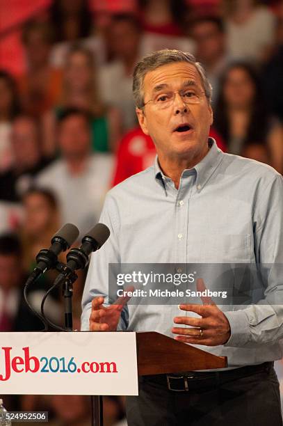 June 15, 2015 Former Governor Jeb Bush Announces his 2016 Presidency in Miami, Florida