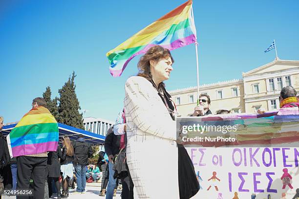 International Antiracism Day at Athens Syntagma Square. Thousands unite to celebrate International Day Against Racism on March 21, 2015.