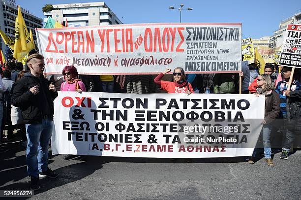 International Antiracism Day at Athens Syntagma Square. Thousands unite to celebrate International Day Against Racism on March 21, 2015.